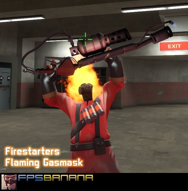 Firestarter's Flaming Gasmask