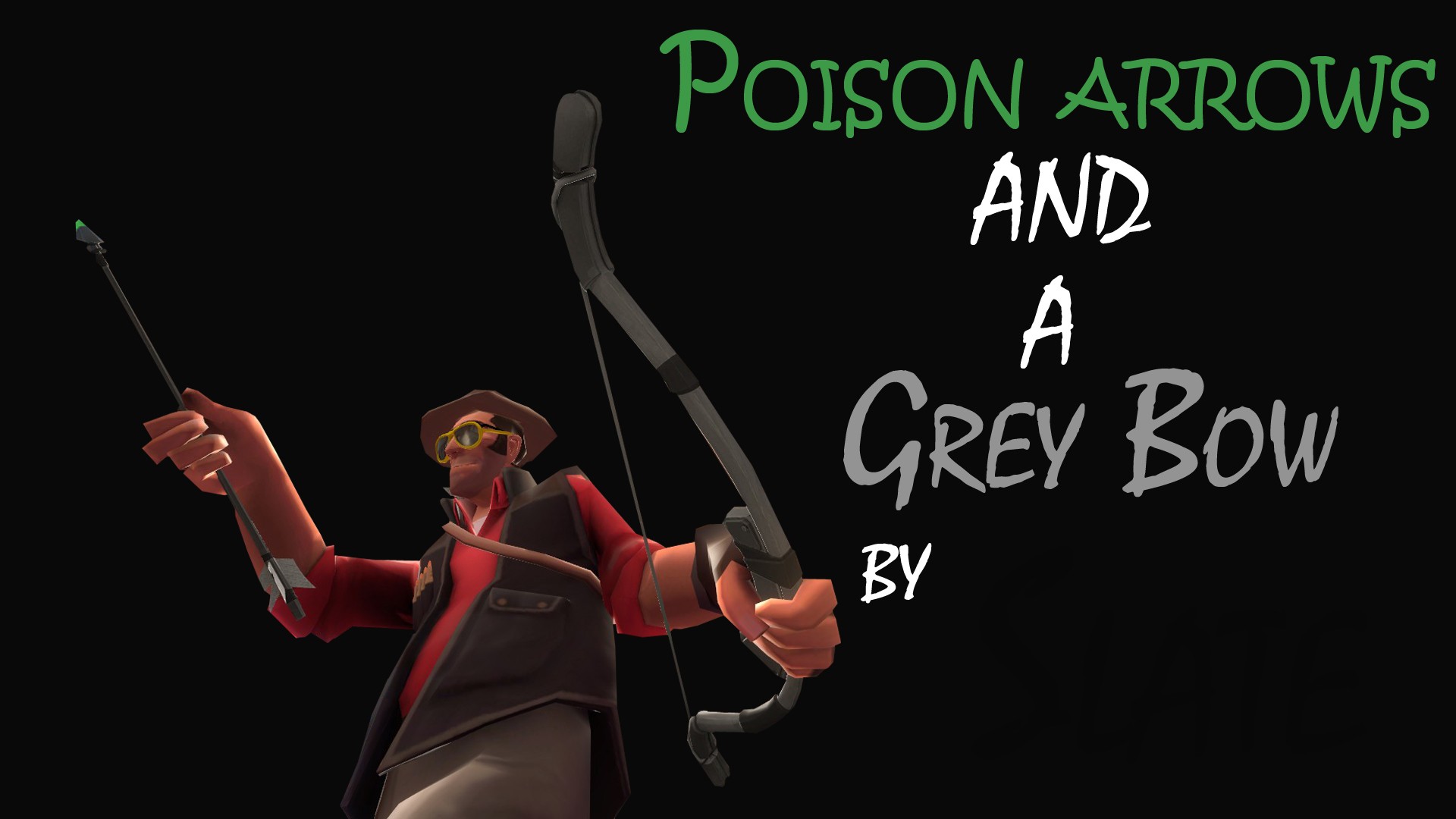 Slate's Poison arrows and grey bow