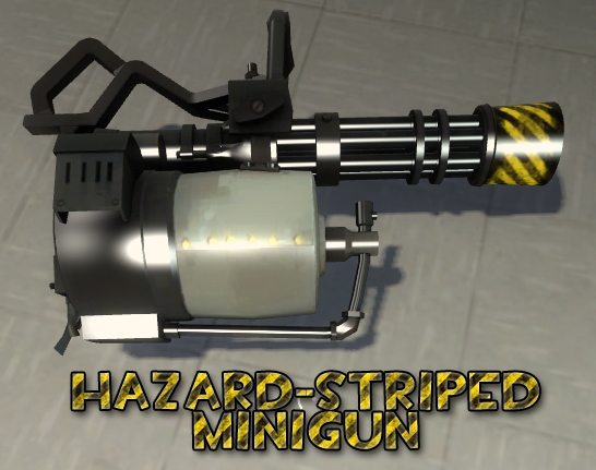 Hazard-Striped Minigun