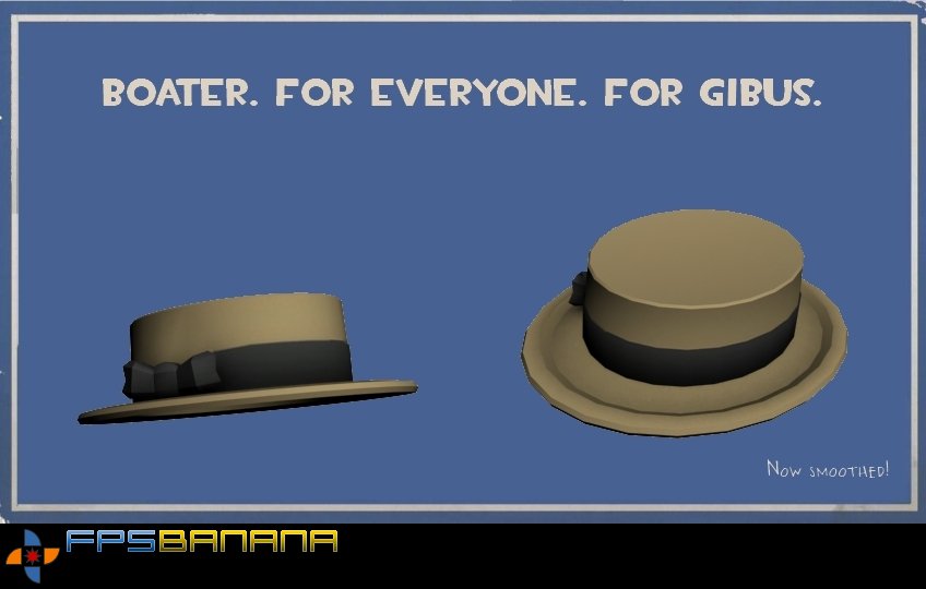 Boater. For everyone. For the Gibus. V2.