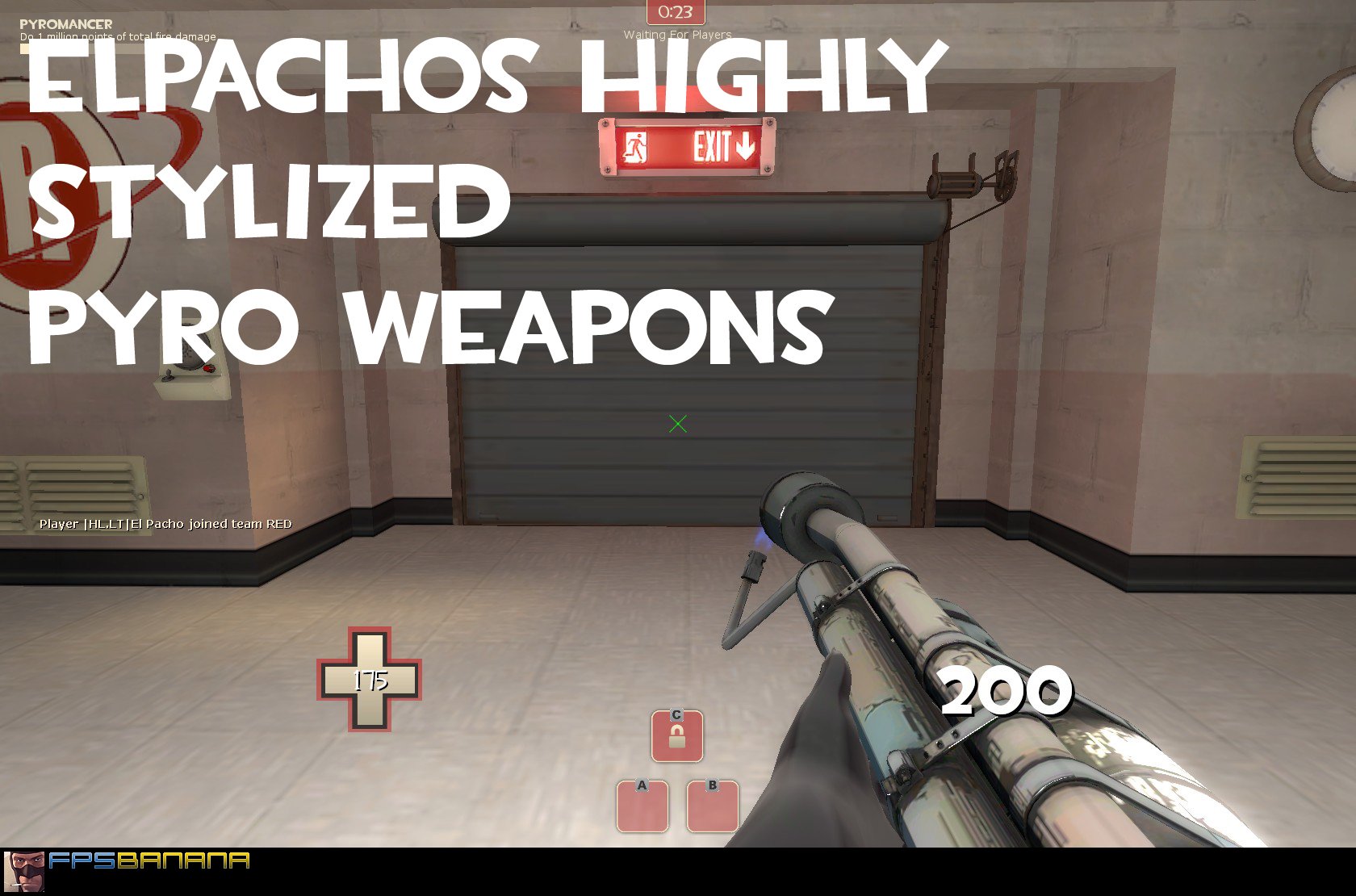 Elpacho's Stiyilized Cartoonified Pyro weapons