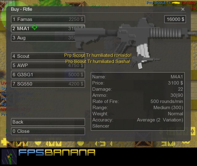 M4 Carbine by Makbro's v2 + Eotech and BLACK sound [CS2D] [Mods]