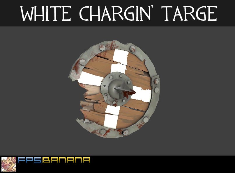 White Chargin Targe