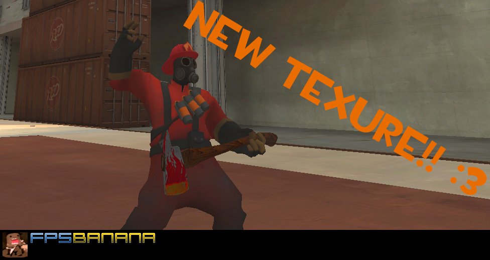 Flaming Fire Axe V2 New Textures.