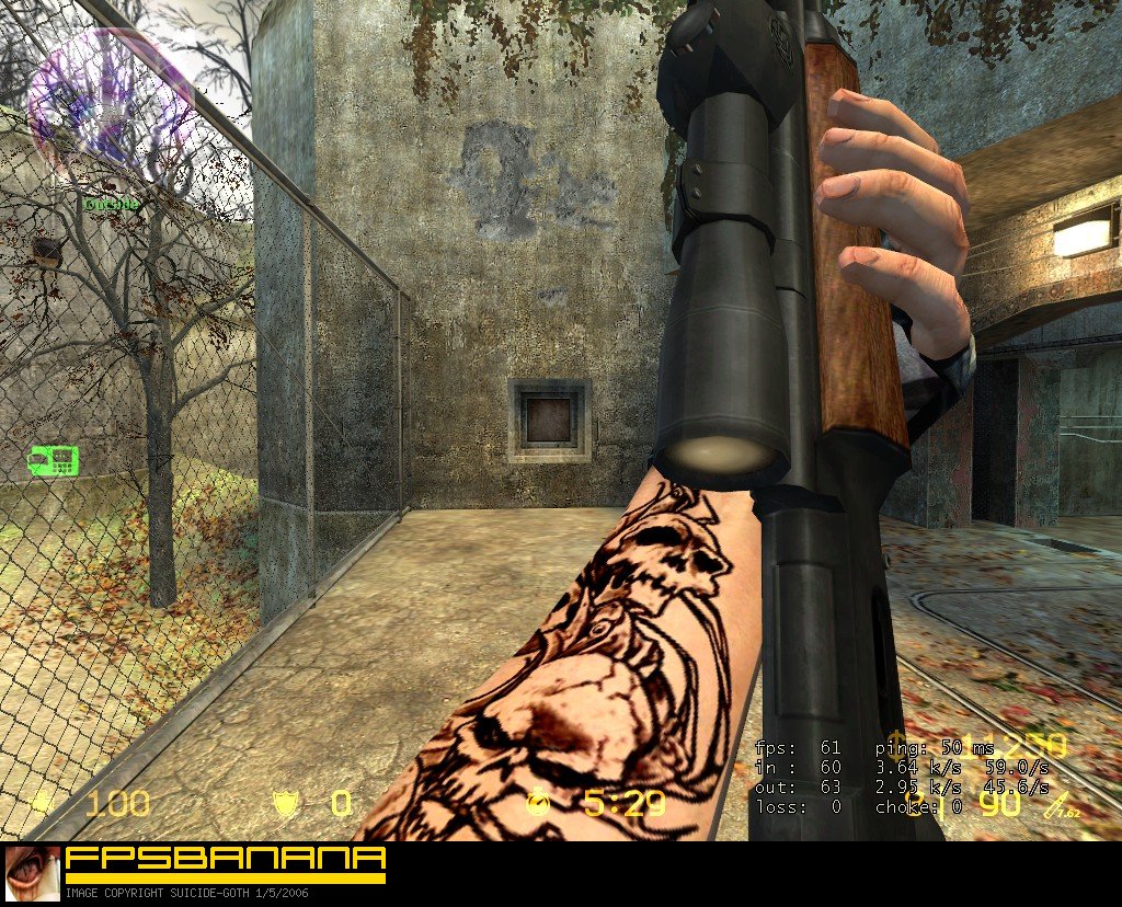 Tattooed Arm With Diffrent Gloves