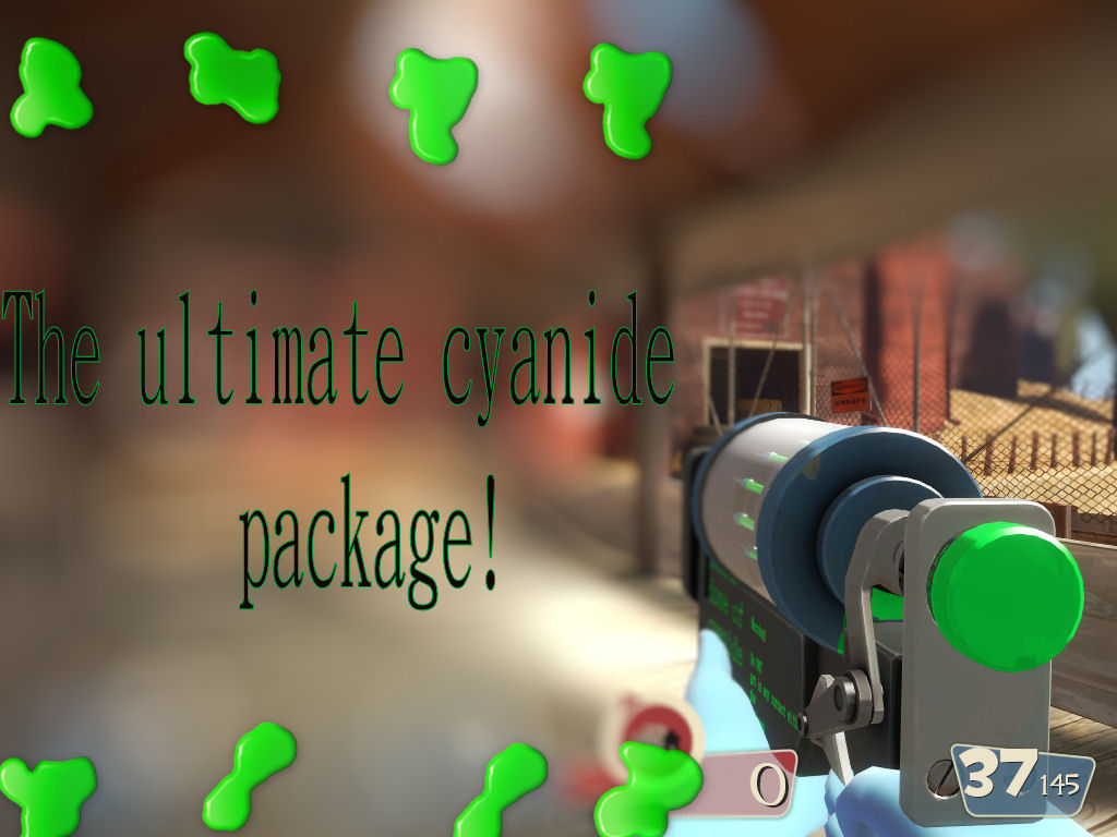 Cyanide syringegun and syringe projectile!
