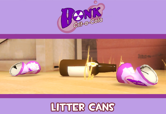 Crit-a-Cola Litter Cans