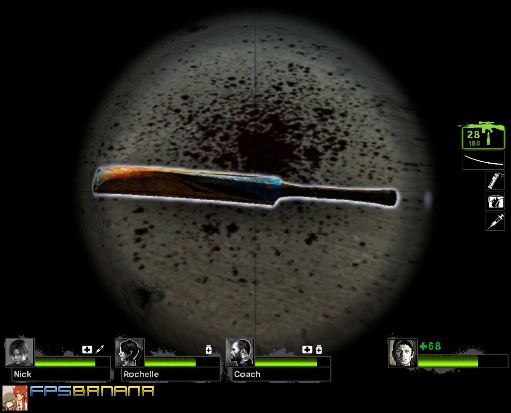 cricket bat skin blue [Left 4 Dead 2] [Mods]
