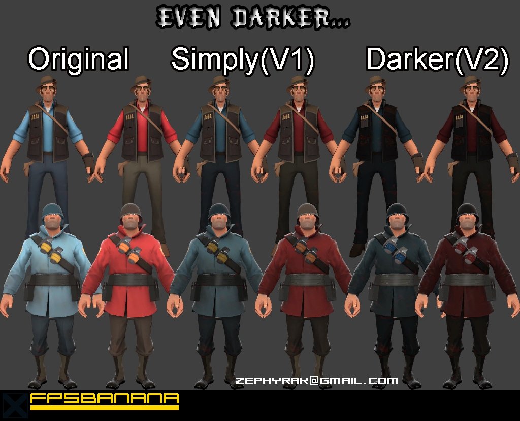 Even Darker Player Models V2 [Team Fortress 2] [Mods]