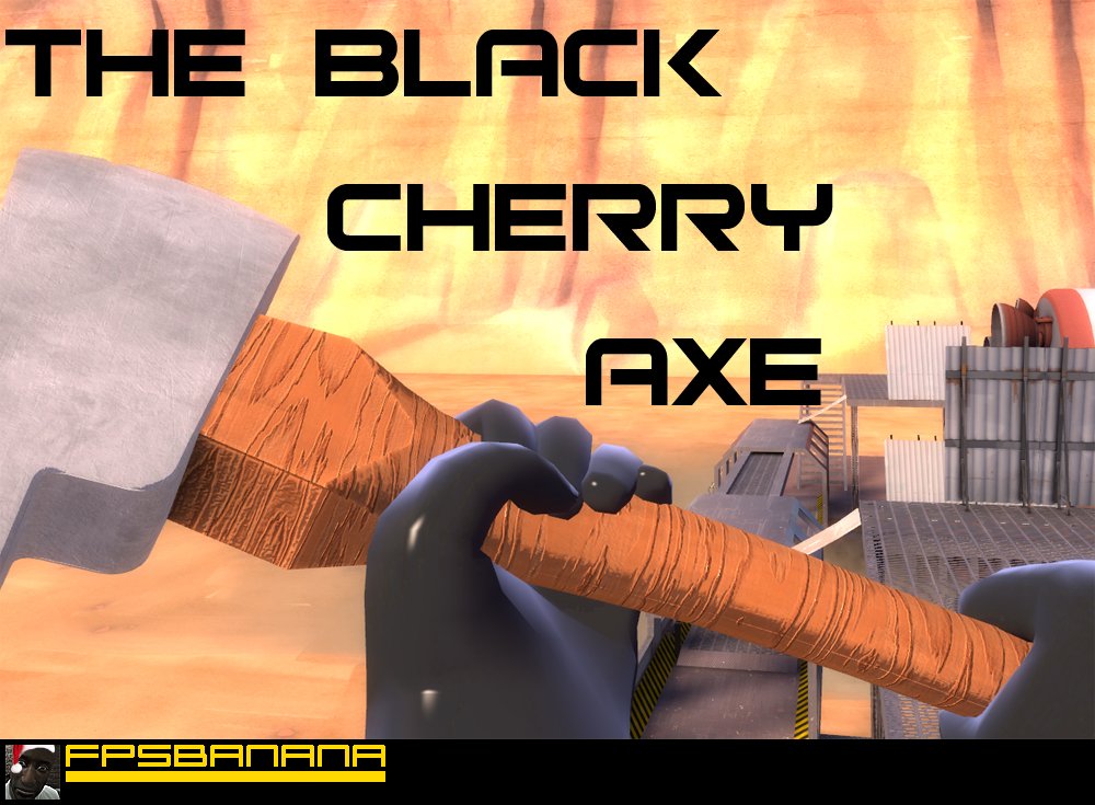 Cherry Wooden Axe (High-Res)