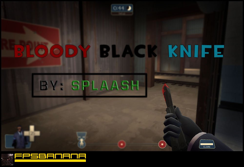 Bloody Black knife