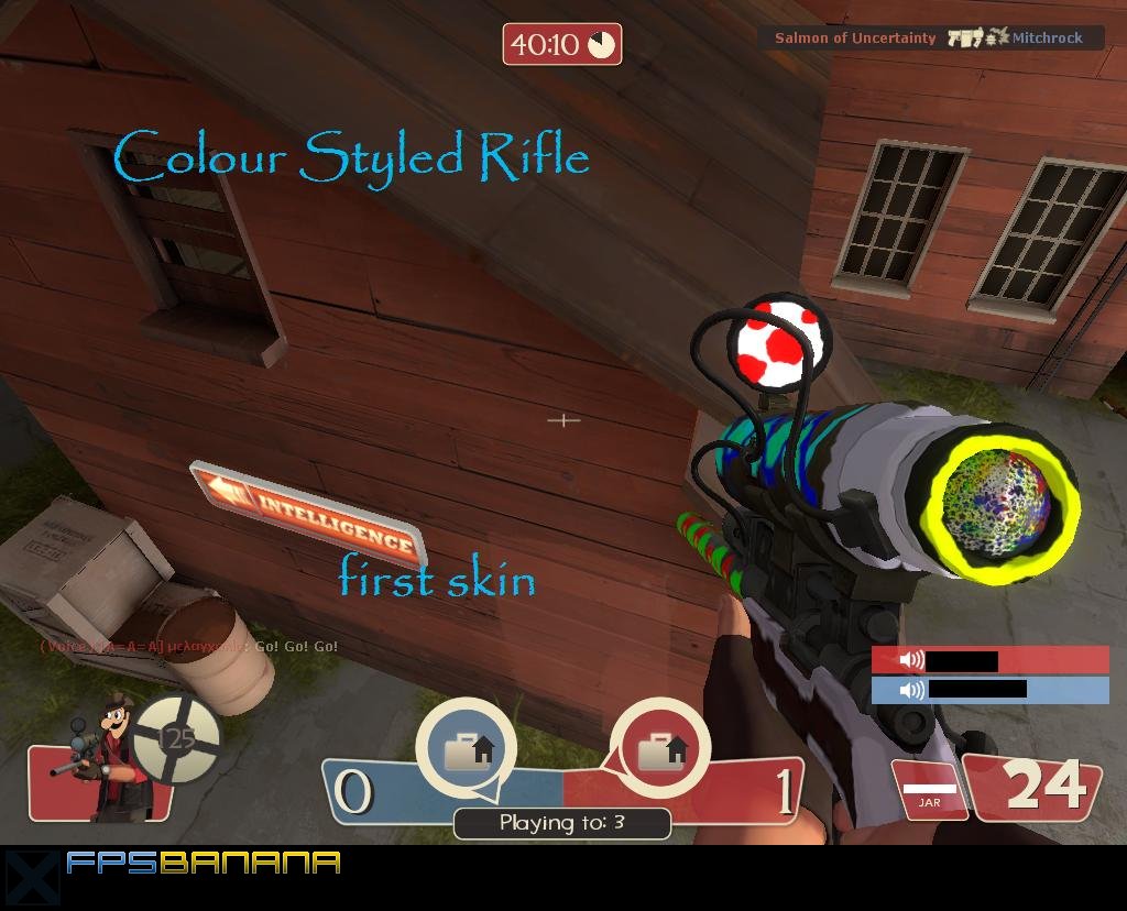 colour styled rifle