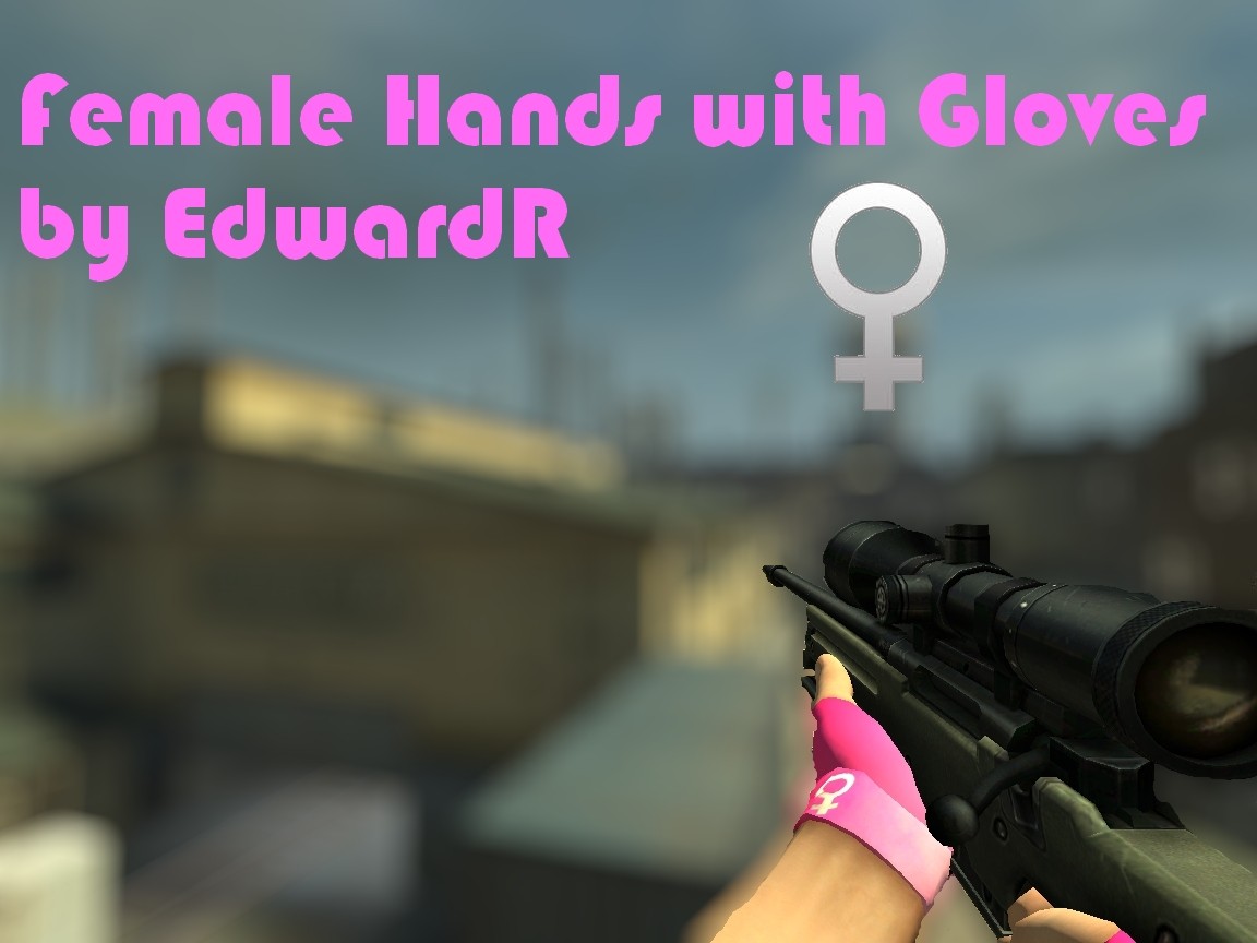 Female Hands with Gloves
