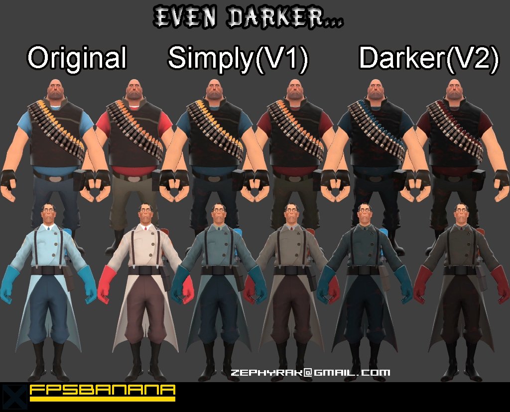 Even Darker Player Models V2 [Team Fortress 2] [Mods]