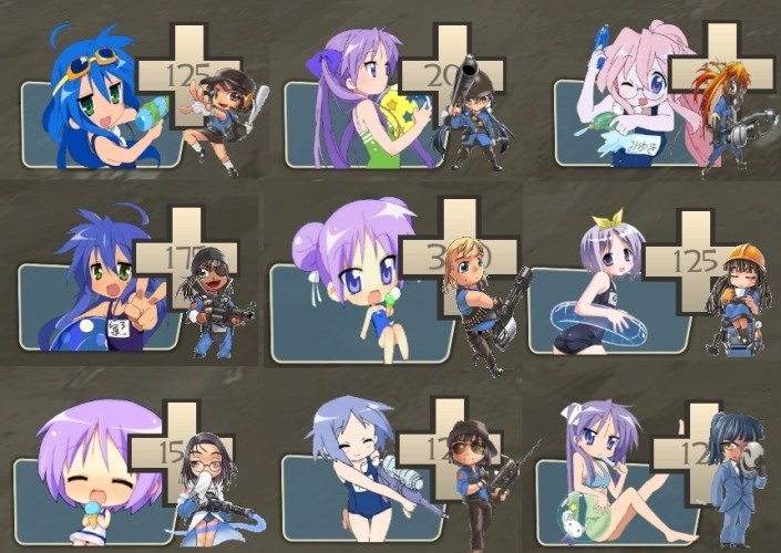 Lucky ☆ Star Summer HUD