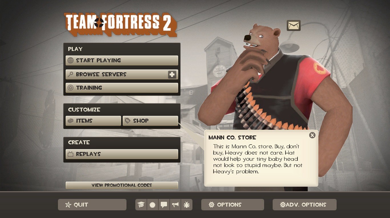 Bear Heavy Menu Class Picture