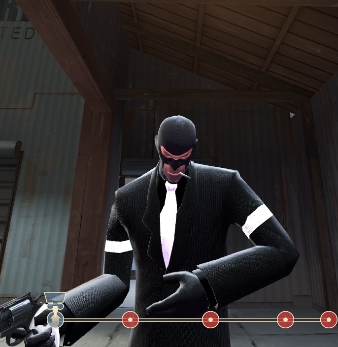 Hi Res Black Suit Spy V2 [Team Fortress 2] [Mods]