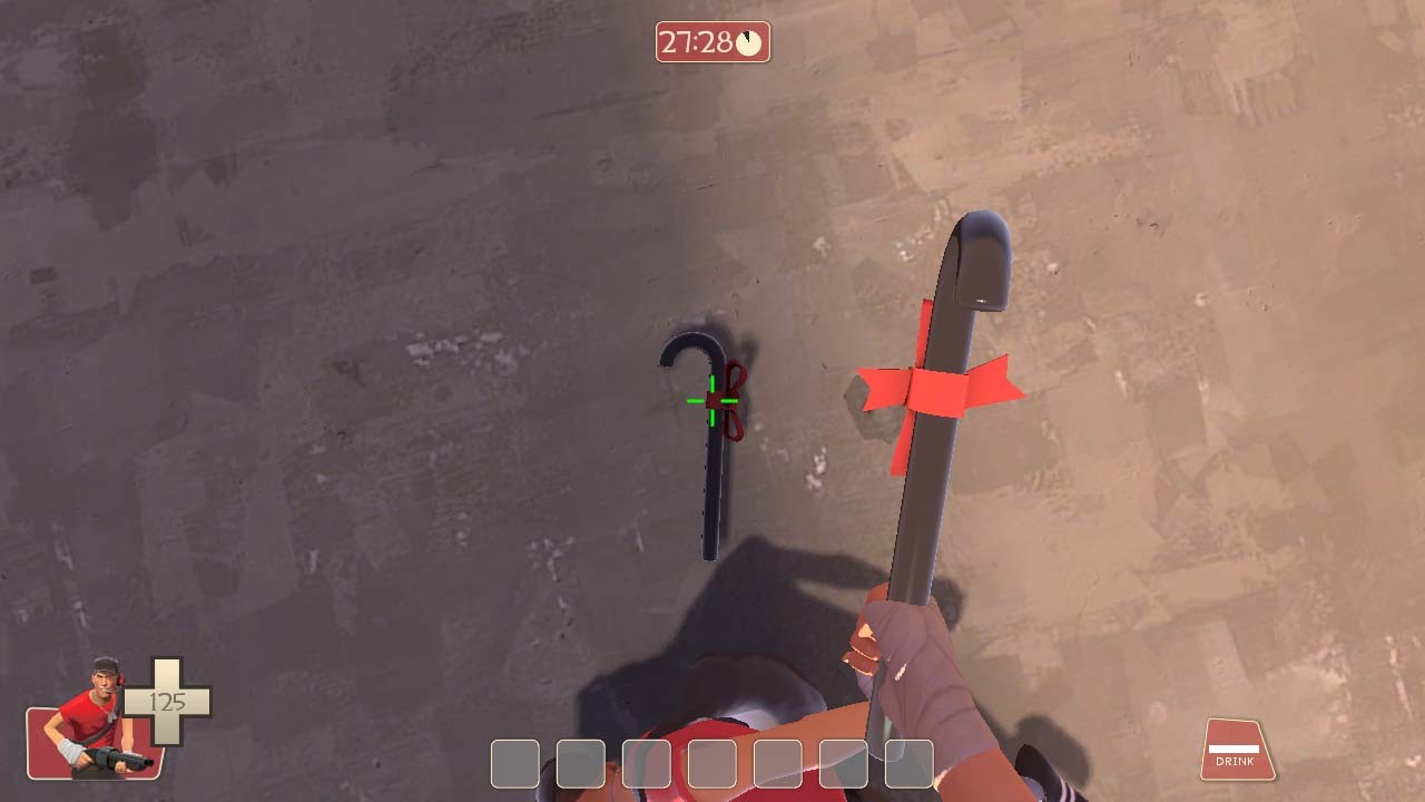 Gentlemanne's festive walking stick V2