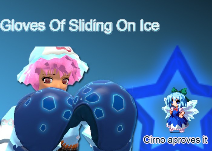 Gloves Of Sliding On Ice