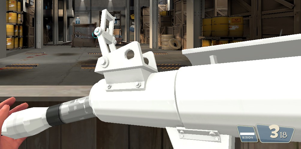 White and Gold Rocket Launcher