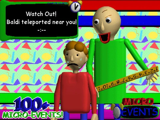 (0.14.X) Micro Events! Mod for Baldi's Basics | Baldi Mods