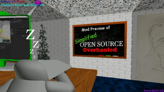 Mod Preview of Simplified Open Source Overhauled Mod for Baldi's Basics ...