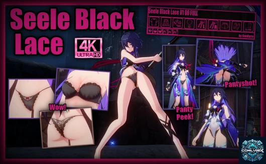 Seele "Black Lace" Lingerie + Dressup!