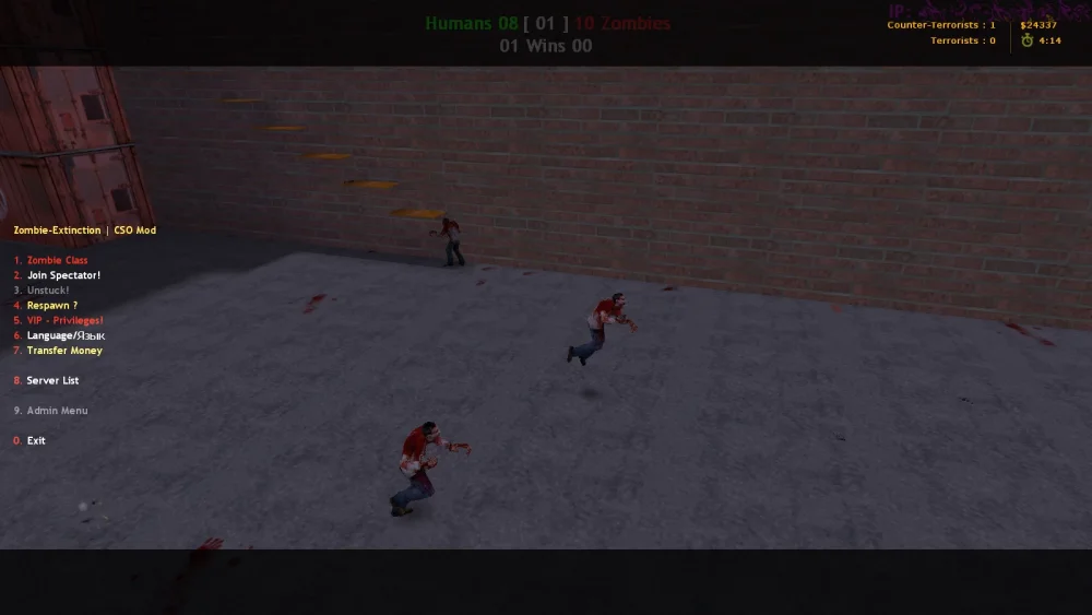 [ZP] Plugins: CSO Zombie classes Mod for Counter-Strike 1.6 | CS1.6 Mods