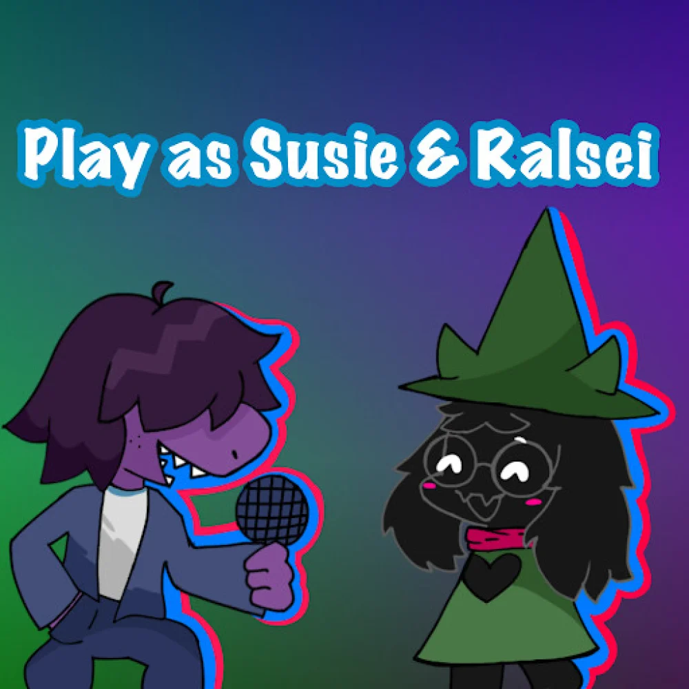 Fnf Ralsei Play as Susie & Ralsei! Mod for Friday Night Funkin' | FNF Mods
