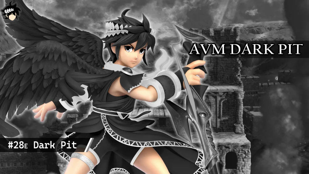 AVM Dark Pit (monochrome recolor) Mod for Super Smash Bros. Ultimate ...