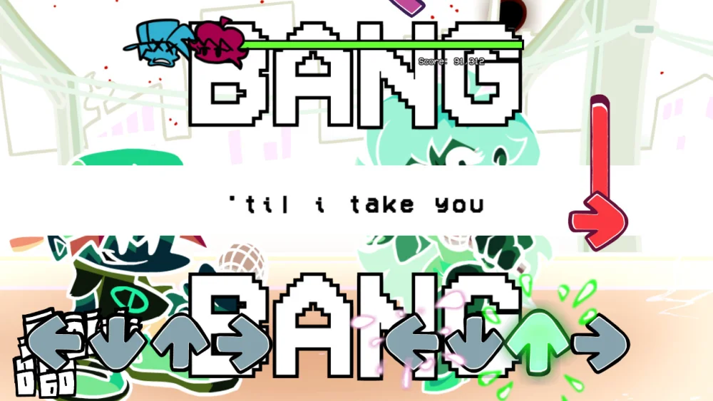 ばんばんページ Bang Bang Bang (V-Slice / Base Game) Mod for Friday Night Funkin