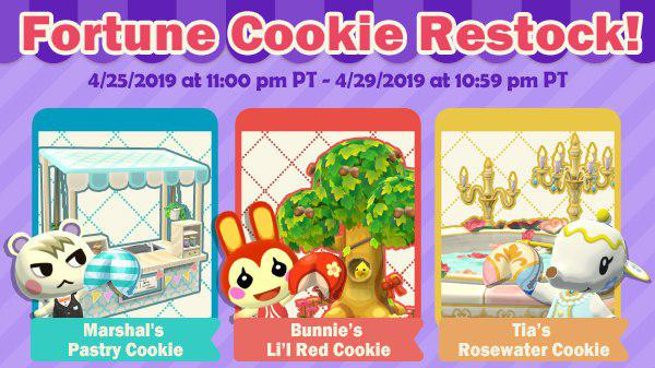 Free Cookies For Days Fortune Cookie Restock Cherry S Rockin Cookie Animal Crossing Pocket Camp News