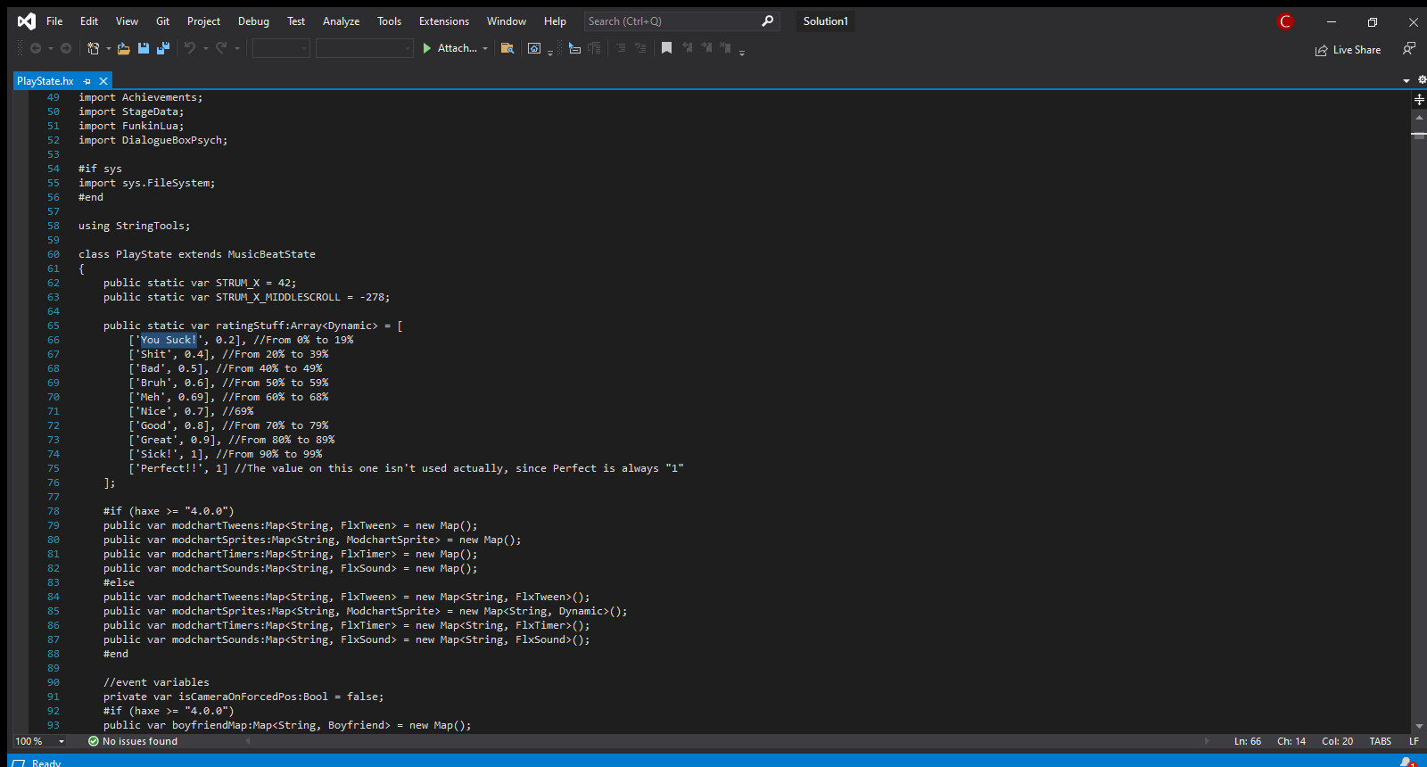 how do i change Psych Engine accuracy text? [Friday Night Funkin ...