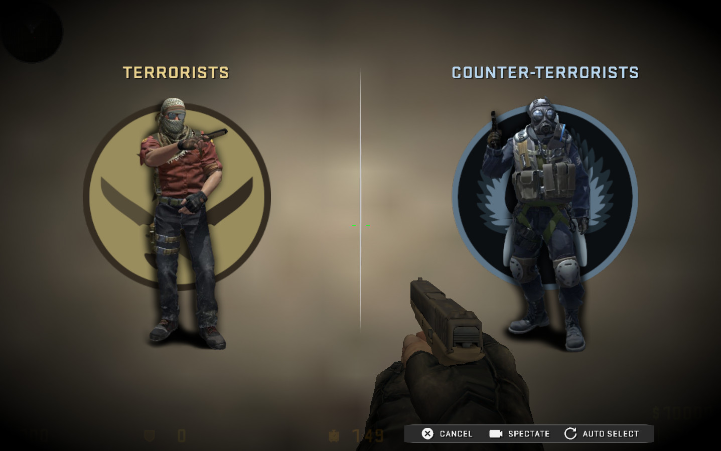 Team Menu and part of Specbar image - righT.GUI mod for Counter-Strike:  Source - ModDB