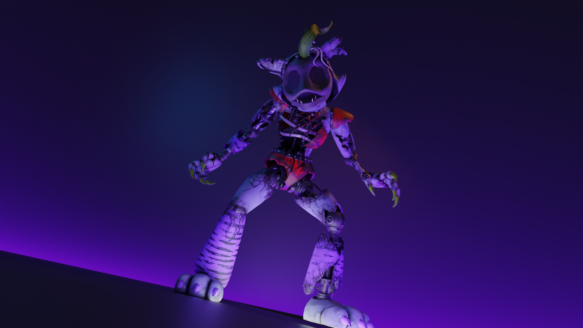 ArtStation - RUINED ANIMATRONICS (Fnaf Security Breach Ruin)