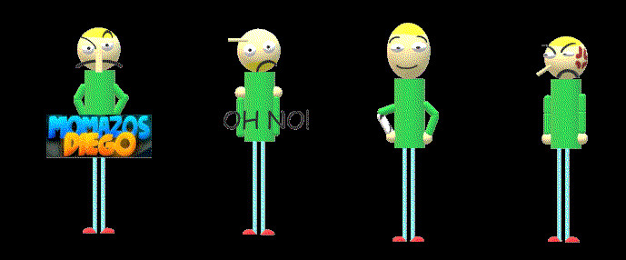 Some Renders Of My April 2019 Garrett Remake Project for Baldi's Basics ...