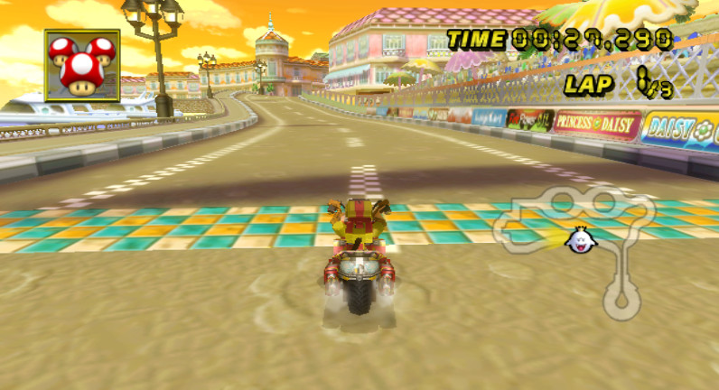 A bugged texture on my Shooting Star bike [Mario Kart Wii] [Questions]