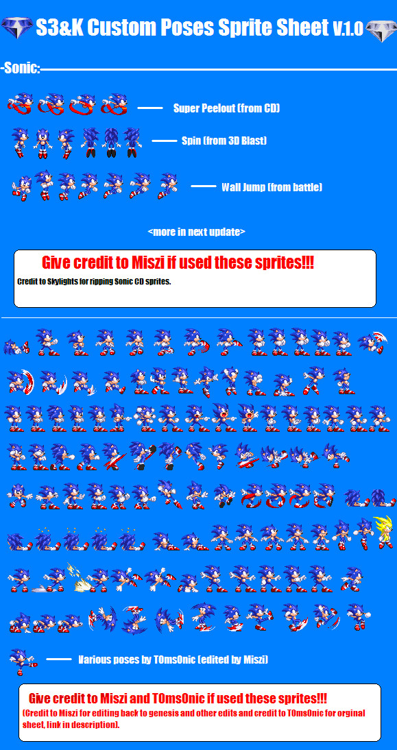 Sonic 3 Sprite Png - Sonic Battle Sprites Png, Transparent Png