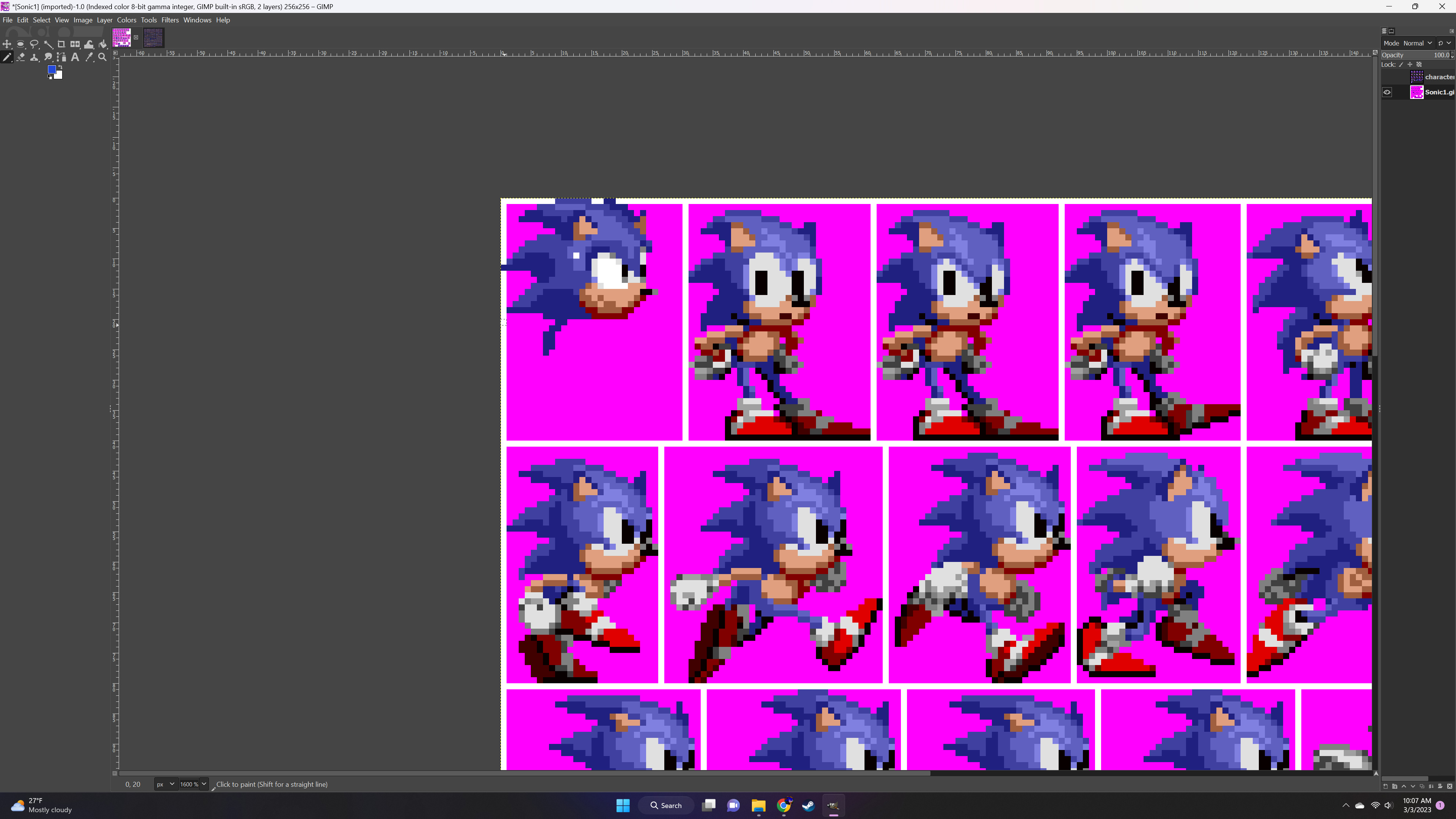 Porting Sonic's Sprites from Sonic 3 to Sonic 1 