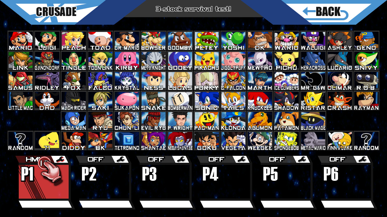 Super Smash Bros Characters Names