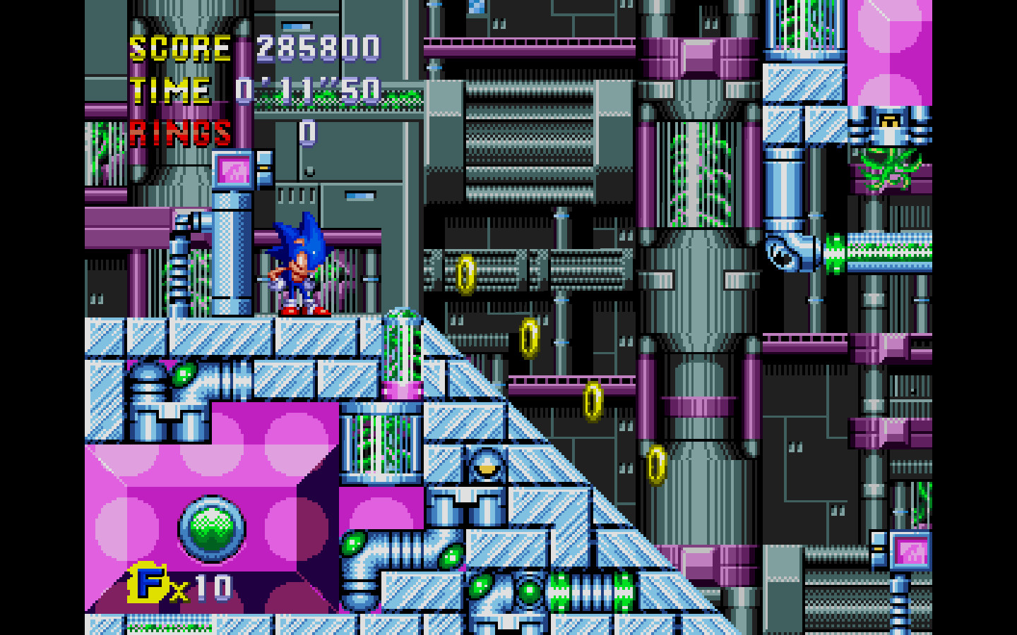 ソニックCD → Sonic CD(2011)|2011年版『Sonic CD』|ゲーム画面例(比較組 3)