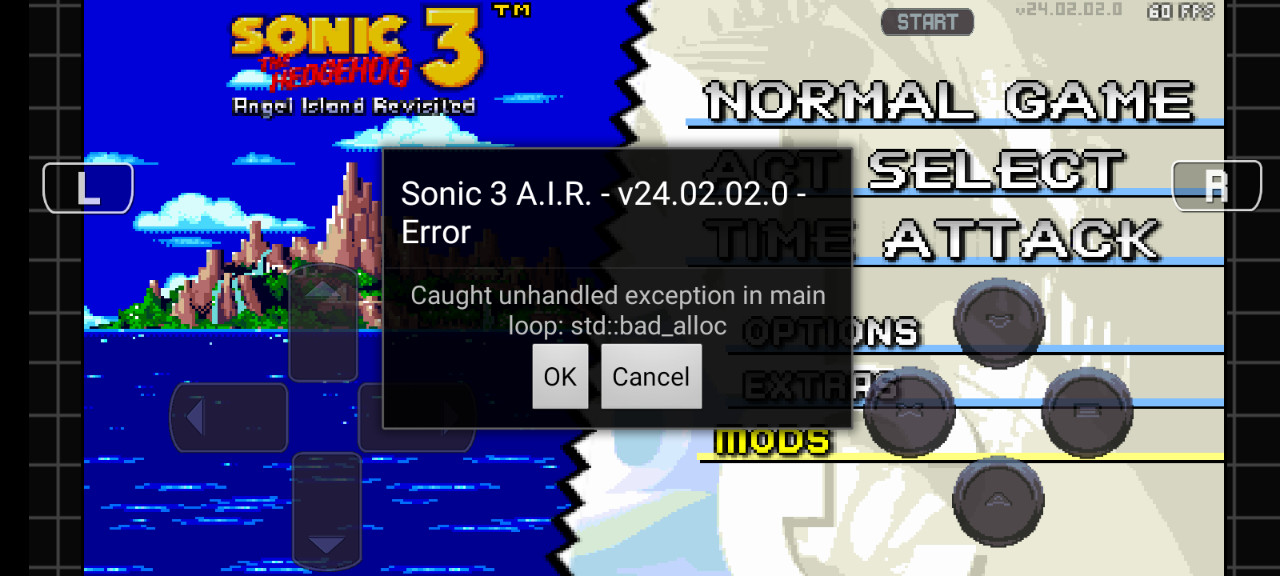 How can I fix this error? Question for Sonic 3 A.I.R. | S3AIR Questions