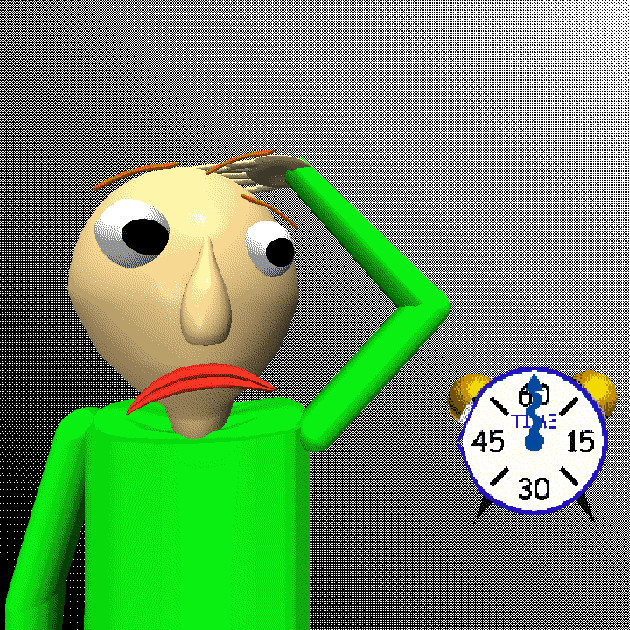 can someone give me a model of this clock Question for Baldi's Basics ...