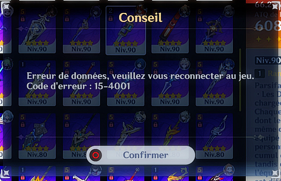 Error 15-4001 came back Question for Genshin Impact | GI Questions