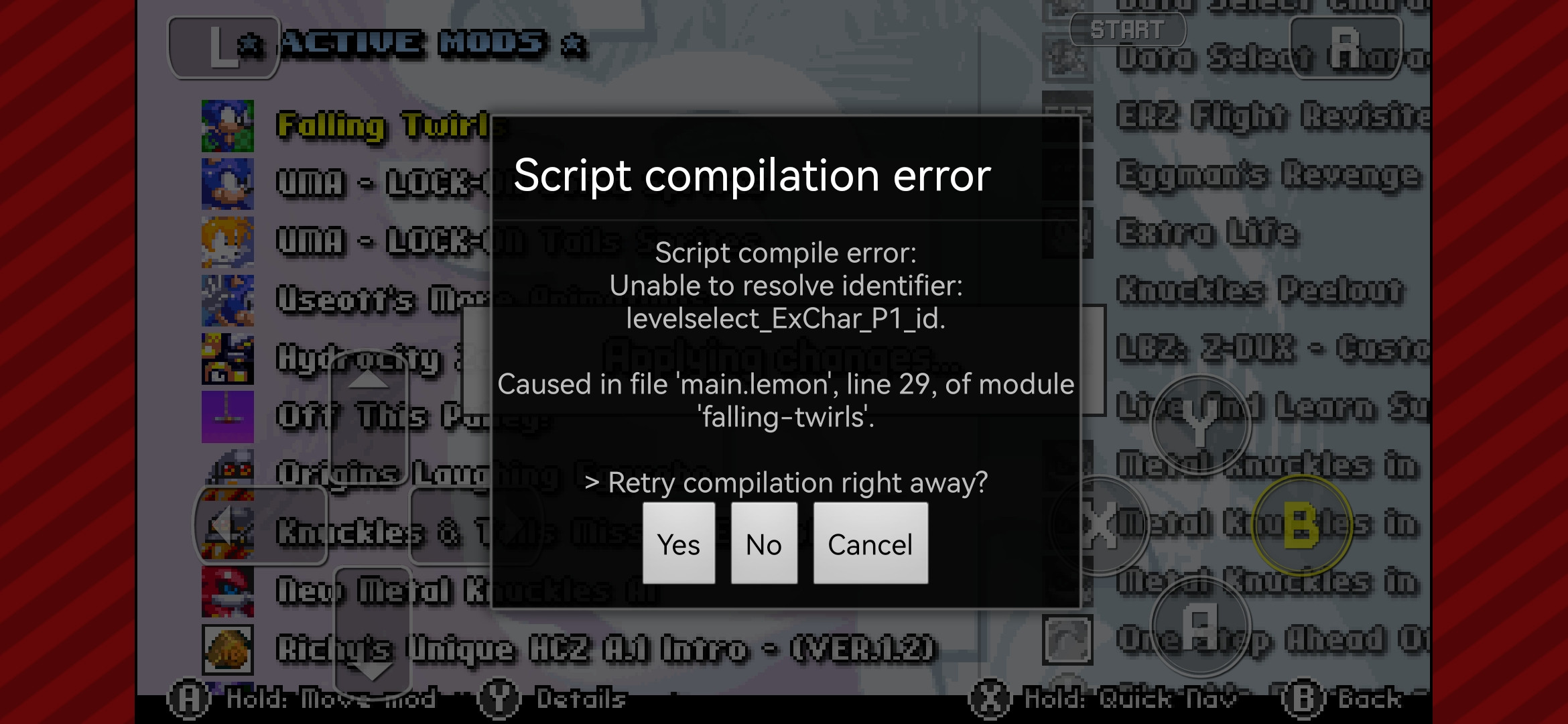 How to fix this? Question for Sonic 3 A.I.R. | S3AIR Questions