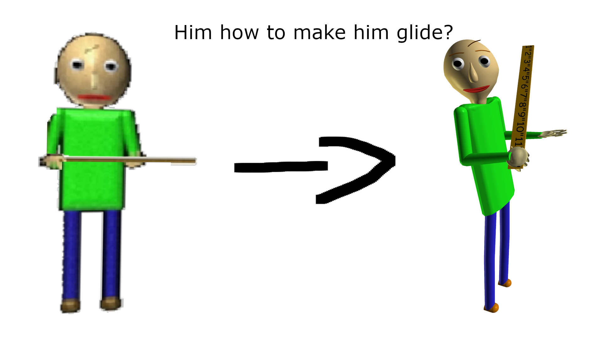 How to Make Old Baldi Gliding Script Question for Baldi's Basics ...