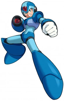X (Mega Man X) Over Samus