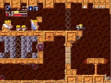 Hell (Cave Story) assets over Pac-Land