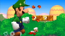 New Super Mario Bros DS Luigi over Mario