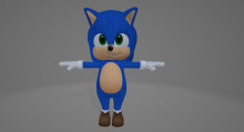 Baby Sonic From Sonic Dash